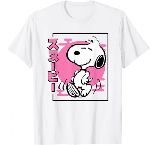 Peanuts - Snoopy Pink BG T-Shirt Peanuts - Snoopy Pink BG T-Shirt